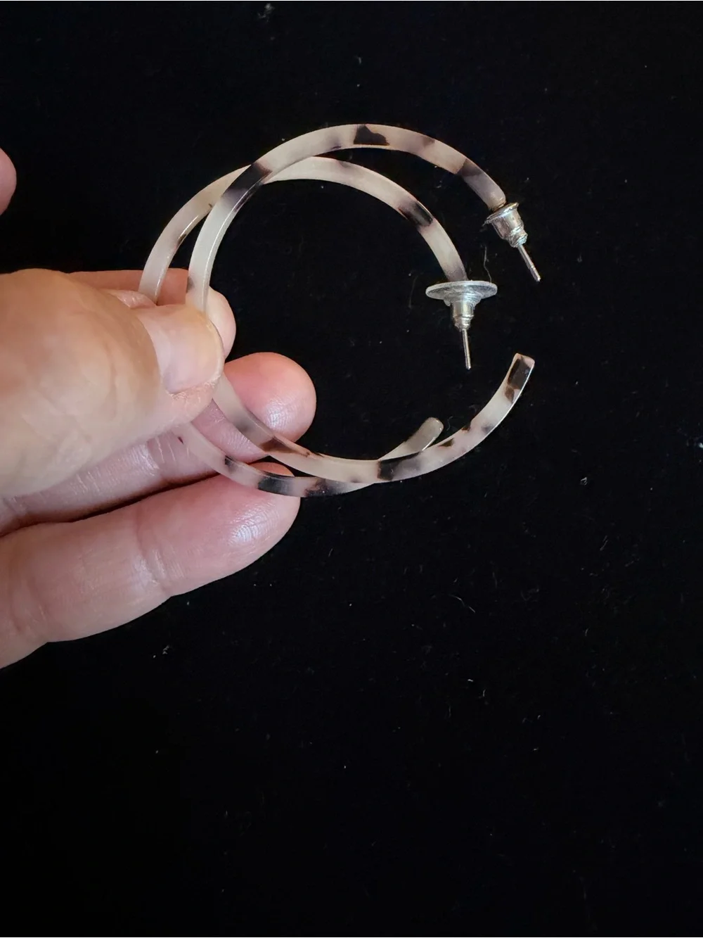 Tortoiseshell Hoop Earrings - Women Jewelry